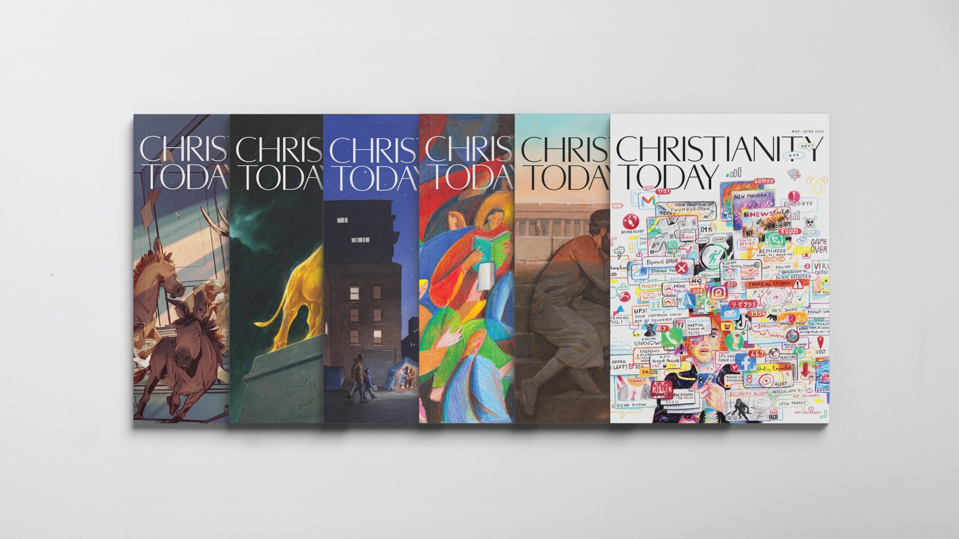 Christianity Today magazine covers from 2024-2025