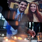 Mourners light candles during a May 22 vigil for the victims of the Capital Jewish Museum shooting, Israeli embassy staffers Yaron Lischinsky and Sarah Lynn Milgrim.
