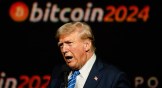 President Donald Trump speaks at the 2024 bitcoin conference