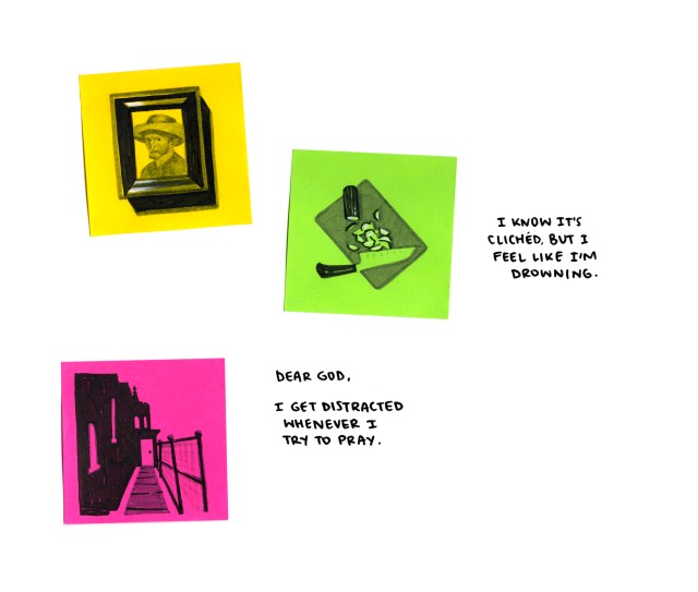 Post-it note art
