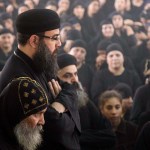 Prayers in Deir El-Garnouse Coptic church in Egypt for victims of a terrorist attack.