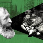 Charles Loring Brace in New York City with orphans.