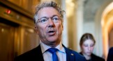 Sen. Rand Paul, R-Ky., talks with reporters after the senate luncheons in the U.S. Capitol.