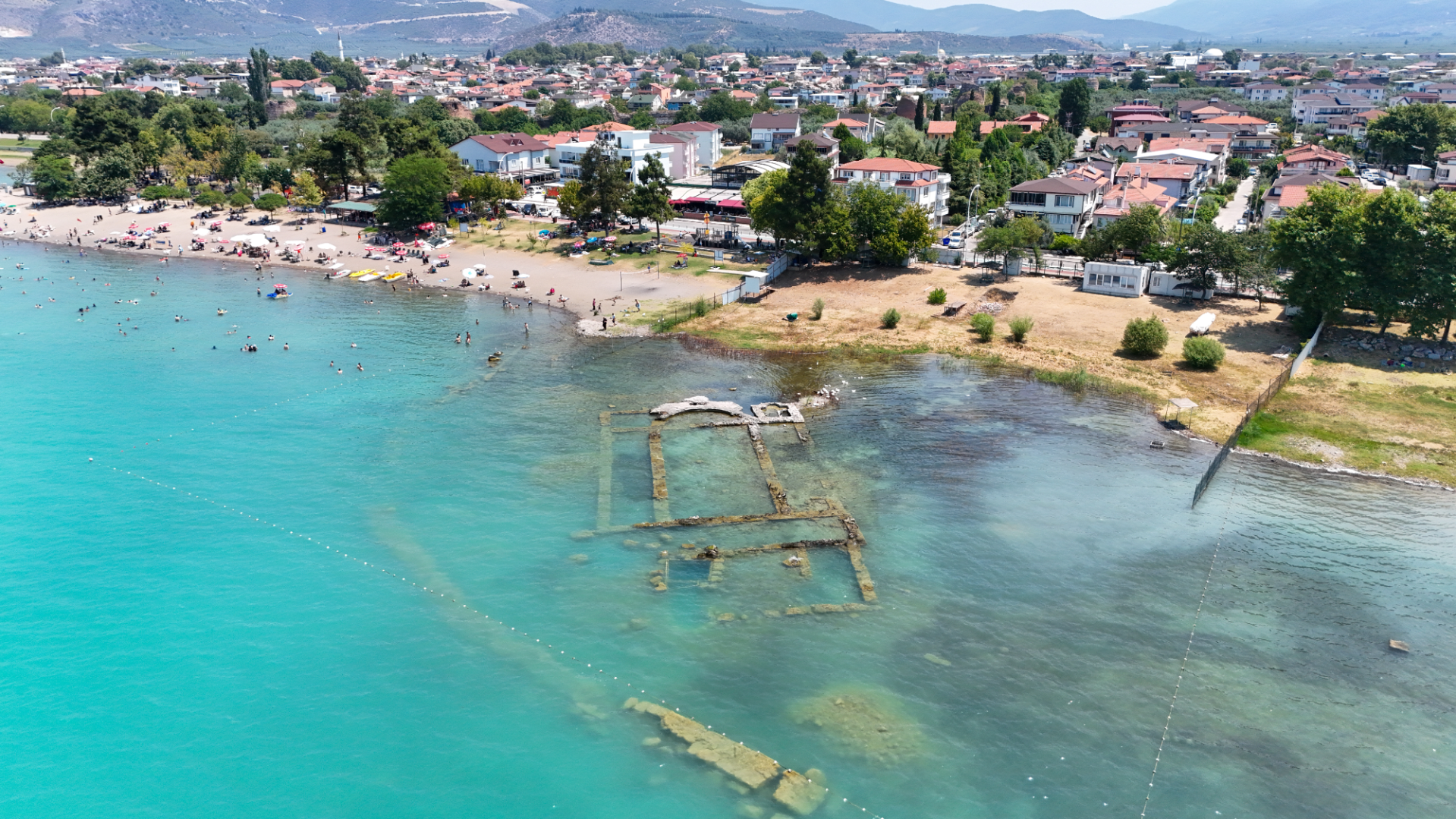 Ruins of the ancient church of Nicaea in the modern town of Iznik