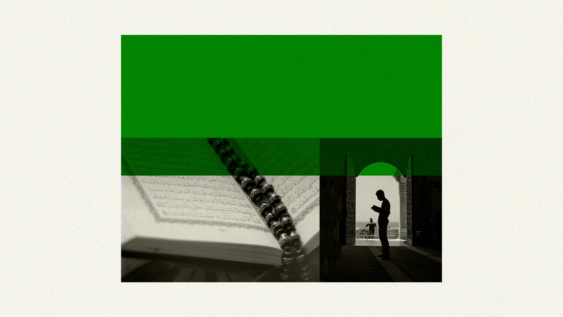 Muslim reading the Quran