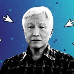 Singapore Megachurch pastor, Kong Hee, surrounded by computer cursors.