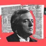 An image of William Buckley in a collage with newspapers and books.