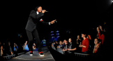 Michael Tait performs for an audience