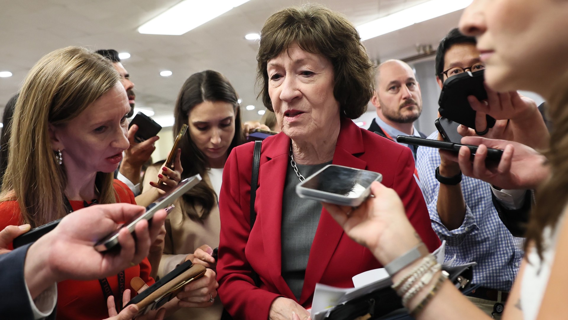 Republican Sen. Susan Collins opposed cuts to PEPFAR in the Republican rescissions package that passed Thursday night.