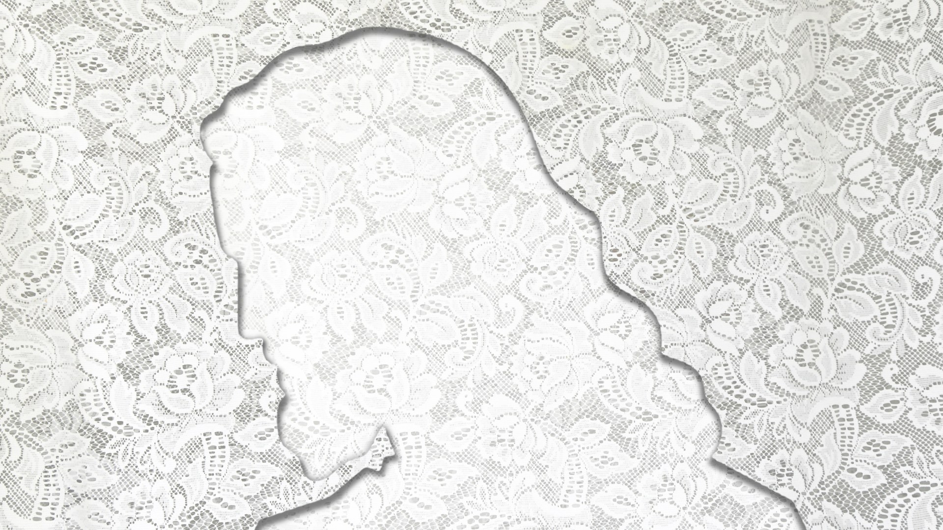 Jesus cut out of lace