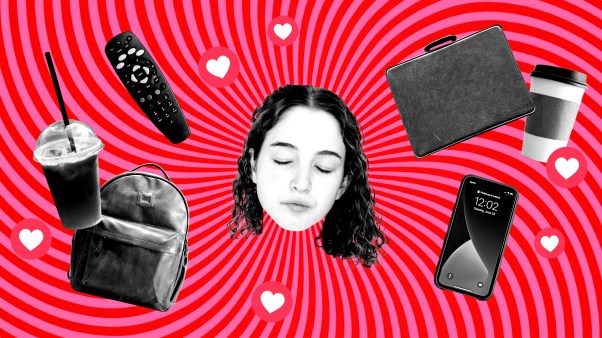 A girl surrounded by work, school, and social media