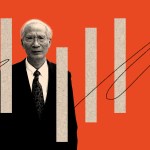 David Lin standing behind bars