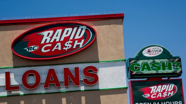 A Rapid Cash office in Las Vegas, Nevada offers short-term payday loans.