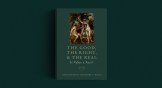 The book cover on a green background.