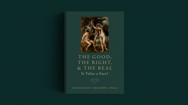 The book cover on a green background.