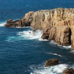 The Sandanbeki cliff in Shirahama, Japan.