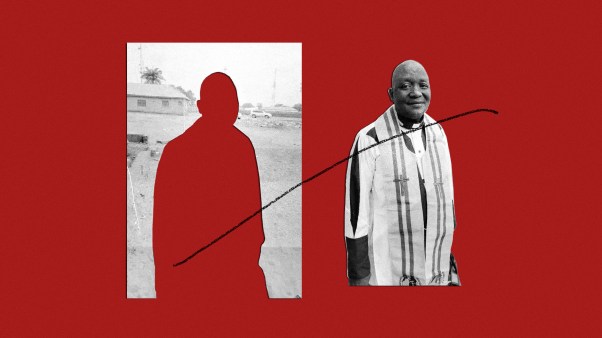 An image of the kidnapped pastor.