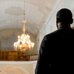 An African pastor at the pulpit