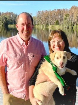 Christina Stanton and her husband now.