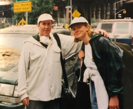 A photo of Christina Stanton after the 9/11 attacks.