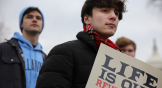 young men at pro-life march washington dc