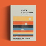 The book cover on an orange background.