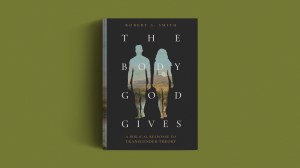 The book cover on a green background.