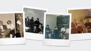 The first editors and staff of Christianity Today reading the first issue.