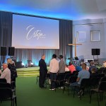 A Pentecostal congregation at Ostoja Church in Opole, Poland.