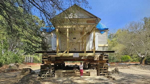 Cynthia Gibbs, chair of the Taveau Legacy Committee, is part of a group working to restore historic Taveau Church in South Carolina.