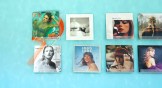 Taylor Swift's album covers.