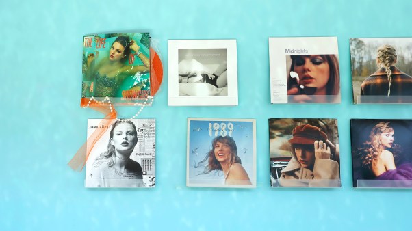 Taylor Swift's album covers.