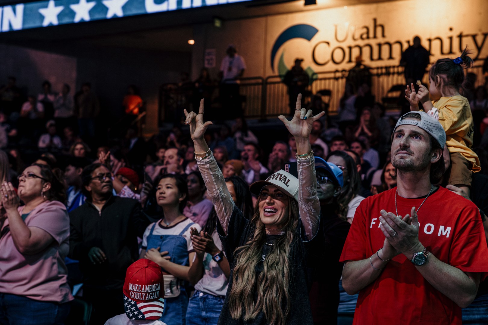 Crowd at Harvest Crusade event in Utah