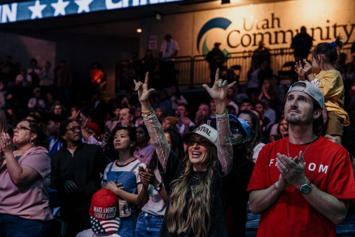 Crowd at Harvest Crusade event in Utah