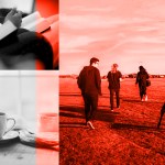 A group of friends walking side by side, a bible study meeting, coffee cups