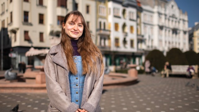 Photo of Ukrainian refugee living in Romania.