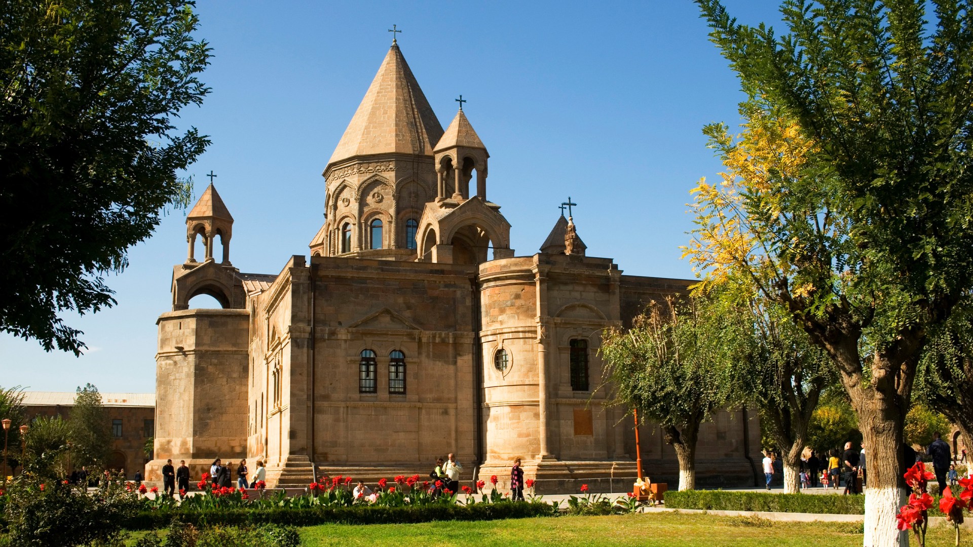 The Cathedral Of Echmiadzin, headquarters of the Armenian Orthodox Church in Yerevan, Armenia.