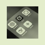 AI chatbot apps on a phone screen.