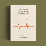 The book cover on a green background.