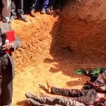 Rev. Ezekiel Dachomo officiating the mass burial of at least 12 Christians victims of Islamic militancy on October 15, 2025.