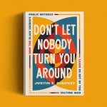 The book cover on a yellow background.