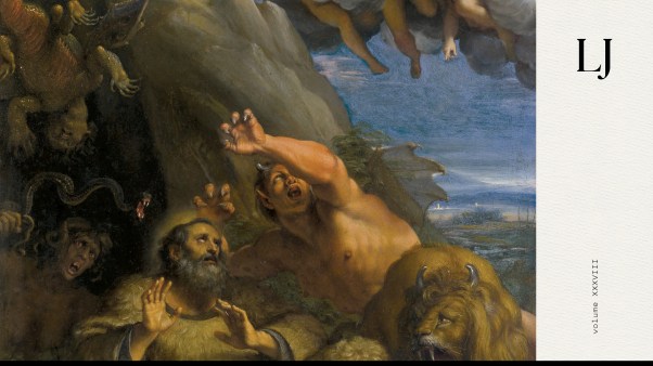 Painting of Christ Appearing to Saint Anthony Abbot During His Temptation by Annibale Carracci