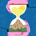 Hands holding a special hourglass.