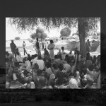 Displaced Sudanese Christians meeting for prayer.
