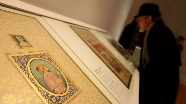 A exhibition from the collection of the Aga Khan Trust for Culture in Berlin, Germany, showing traditional Islamic art.
