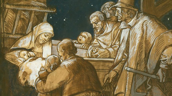 Adoration of the Shepherds by Rudolf Schiestl
