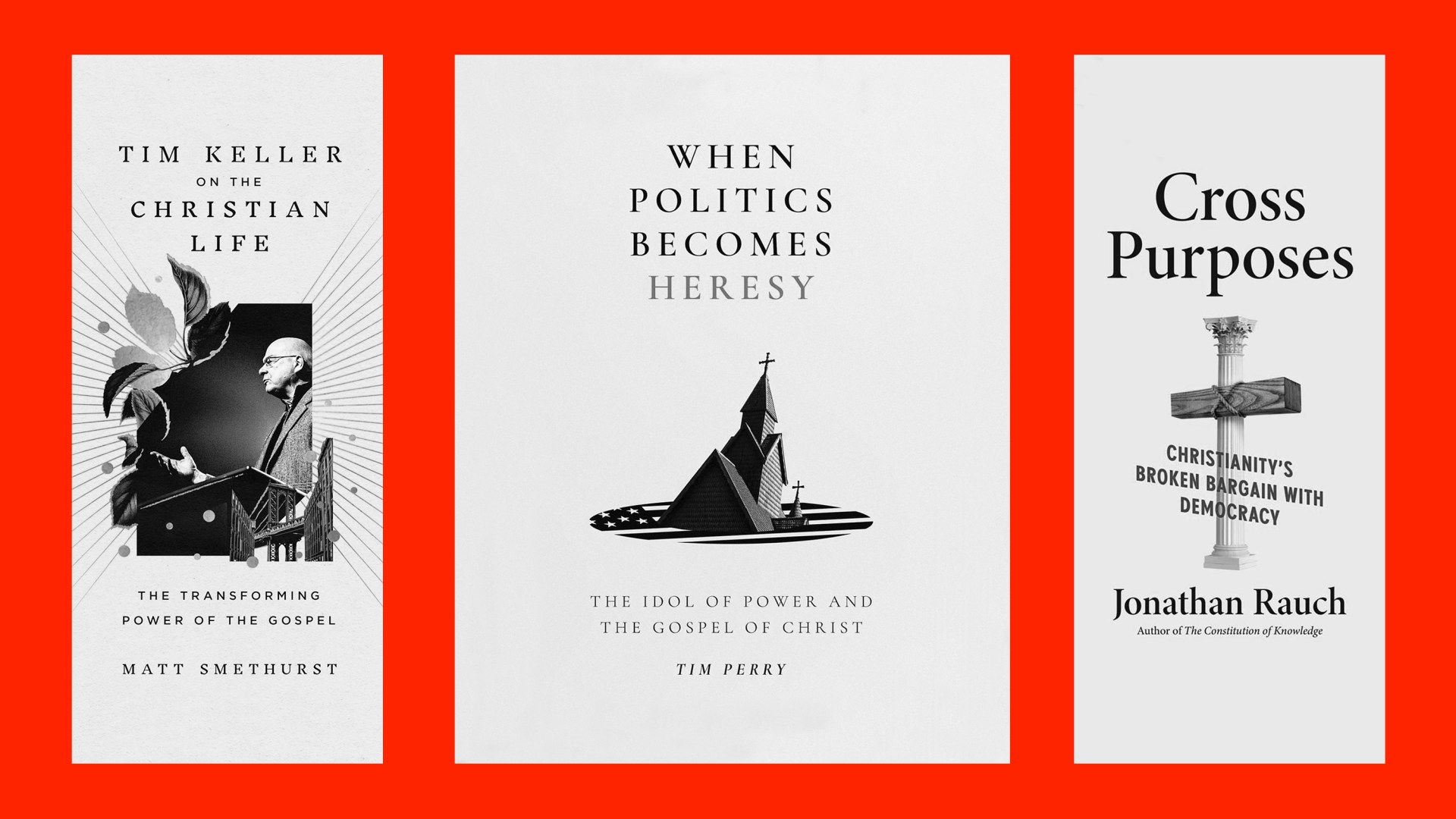 Three book covers