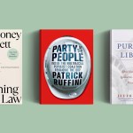 Images of the three books from the piece.