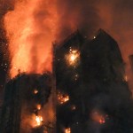A major fire engulfs several apartment blocks in Hong Kong's Tai Po district on November 26, 2025.