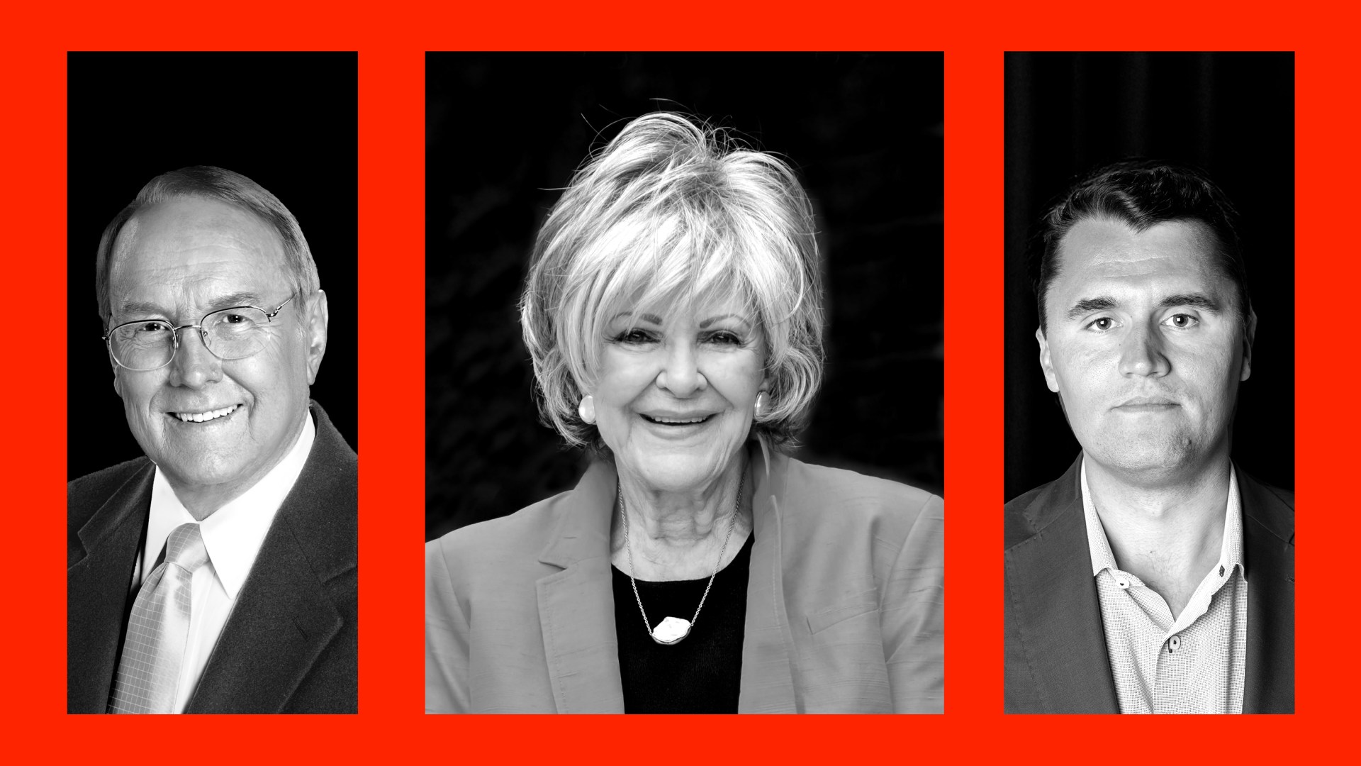 Images from three articles in the series.